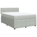 Pat box spring cu saltea, gri deschis, 160x200 cm, catifea - WALTI WALTI