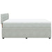Pat box spring cu saltea, gri deschis, 160x200 cm, catifea - WALTI WALTI