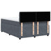 Pat box spring cu saltea, gri închis, 160x200 cm, catifea - WALTI WALTI