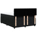 Pat box spring cu saltea, negru, 160x200 cm, catifea - WALTI WALTI