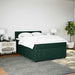 Pat box spring cu saltea, verde închis, 160x200 cm, catifea - WALTI WALTI