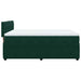 Pat box spring cu saltea, verde închis, 160x200 cm, catifea - WALTI WALTI