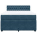 Pat box spring cu saltea, albastru, 160x200 cm, catifea - WALTI WALTI