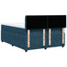 Pat box spring cu saltea, albastru, 160x200 cm, catifea - WALTI WALTI