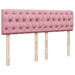 Pat box spring cu saltea, roz, 160x200 cm, catifea - WALTI WALTI