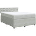 Pat box spring cu saltea, gri deschis, 160x200 cm, catifea - WALTI WALTI