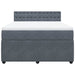 Pat box spring cu saltea, gri închis, 160x200 cm, catifea - WALTI WALTI