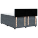 Pat box spring cu saltea, gri închis, 160x200 cm, catifea - WALTI WALTI