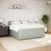 Pat box spring cu saltea, gri deschis, 180x200 cm, catifea - WALTI WALTI
