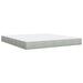 Pat box spring cu saltea, gri deschis, 180x200 cm, catifea - WALTI WALTI