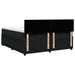 Pat box spring cu saltea, negru, 180x200 cm, catifea - WALTI WALTI