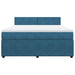 Pat box spring cu saltea, albastru, 180x200 cm, catifea - WALTI WALTI