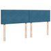 Pat box spring cu saltea, albastru, 180x200 cm, catifea - WALTI WALTI