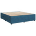 Pat box spring cu saltea, albastru, 180x200 cm, catifea - WALTI WALTI