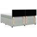 Pat box spring cu saltea, gri deschis, 180x200 cm, catifea - WALTI WALTI