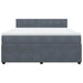 Pat box spring cu saltea, gri închis, 180x200 cm, catifea - WALTI WALTI