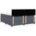 Pat box spring cu saltea, gri închis, 180x200 cm, catifea - WALTI WALTI