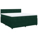 Pat box spring cu saltea, verde închis, 180x200 cm, catifea - WALTI WALTI