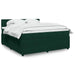 Pat box spring cu saltea, verde închis, 180x200 cm, catifea - WALTI WALTI