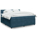Pat box spring cu saltea, albastru, 180x200 cm, catifea - WALTI WALTI