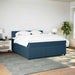 Pat box spring cu saltea, albastru, 180x200 cm, catifea - WALTI WALTI