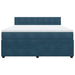 Pat box spring cu saltea, albastru, 180x200 cm, catifea - WALTI WALTI