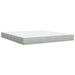 Pat box spring cu saltea, gri deschis, 180x200 cm, catifea - WALTI WALTI