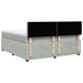Pat box spring cu saltea, gri deschis, 180x200 cm, catifea - WALTI WALTI