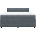 Pat box spring cu saltea, gri închis, 180x200 cm, catifea - WALTI WALTI