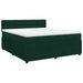 Pat box spring cu saltea, verde închis, 180x200 cm, catifea - WALTI WALTI