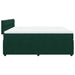 Pat box spring cu saltea, verde închis, 180x200 cm, catifea - WALTI WALTI