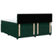 Pat box spring cu saltea, verde închis, 180x200 cm, catifea - WALTI WALTI