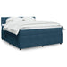 Pat box spring cu saltea, albastru, 180x200 cm, catifea - WALTI WALTI