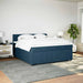 Pat box spring cu saltea, albastru, 180x200 cm, catifea - WALTI WALTI