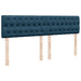 Pat box spring cu saltea, albastru, 180x200 cm, catifea - WALTI WALTI