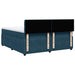 Pat box spring cu saltea, albastru, 180x200 cm, catifea - WALTI WALTI