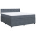 Pat box spring cu saltea, gri închis, 180x200 cm, catifea - WALTI WALTI