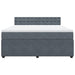 Pat box spring cu saltea, gri închis, 180x200 cm, catifea - WALTI WALTI