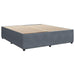 Pat box spring cu saltea, gri închis, 180x200 cm, catifea - WALTI WALTI