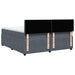Pat box spring cu saltea, gri închis, 180x200 cm, catifea - WALTI WALTI