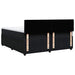 Pat box spring cu saltea, negru, 180x200 cm, catifea - WALTI WALTI