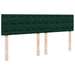 Pat box spring cu saltea, verde închis, 180x200 cm, catifea - WALTI WALTI