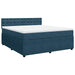 Pat box spring cu saltea, albastru, 180x200 cm, catifea - WALTI WALTI