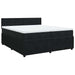 Pat box spring cu saltea, negru, 200x200 cm, catifea - WALTI WALTI