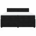 Pat box spring cu saltea, negru, 200x200 cm, catifea - WALTI WALTI