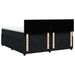 Pat box spring cu saltea, negru, 200x200 cm, catifea - WALTI WALTI
