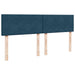 Pat box spring cu saltea, albastru, 200x200 cm, catifea - WALTI WALTI