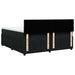 Pat box spring cu saltea, negru, 200x200 cm, catifea - WALTI WALTI