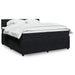 Pat box spring cu saltea, negru, 200x200 cm, catifea - WALTI WALTI