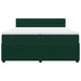Pat box spring cu saltea, verde închis, 200x200 cm, catifea - WALTI WALTI